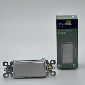 Leviton Rocker Switch Decora 5601-2WS 15A 120/277V hite Single Pole USA